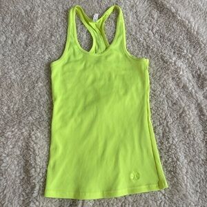 Under Armour Vibrant Yellow Athletic Tank Medium